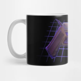 Cyberpunk Vaporwave Cyberwave Gun Blaster Pistol Mug